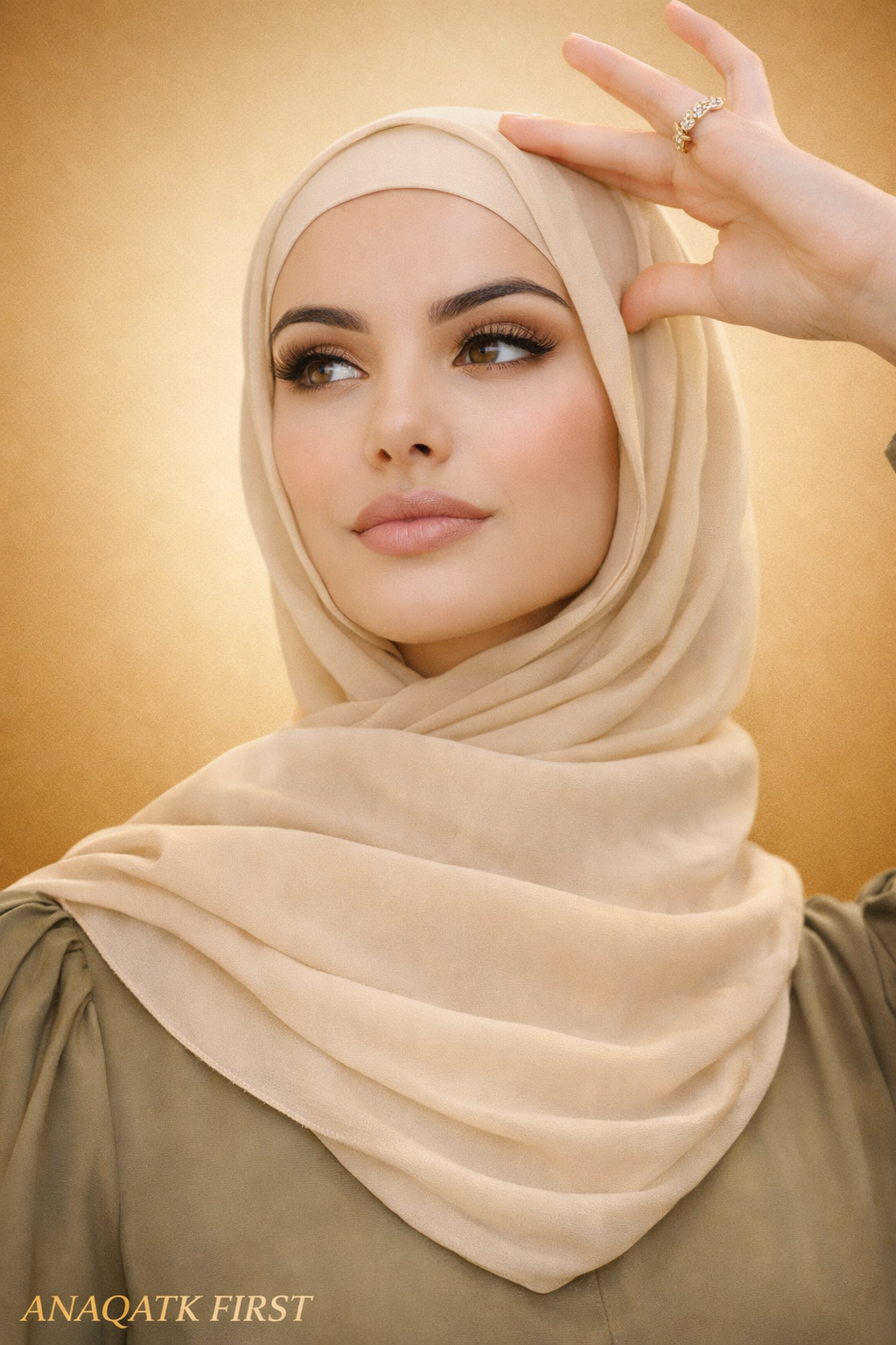 Reem bamboo modal hijab with matching undercap by Anaqatk First