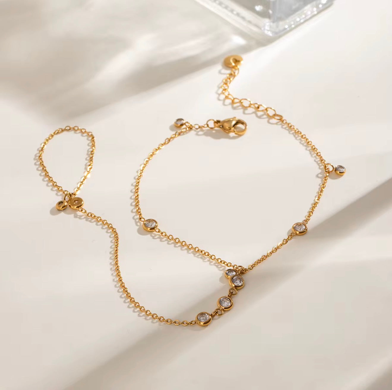 Kaff — The Adornment | 18K Gold-Plated Hand Chain Bracelet