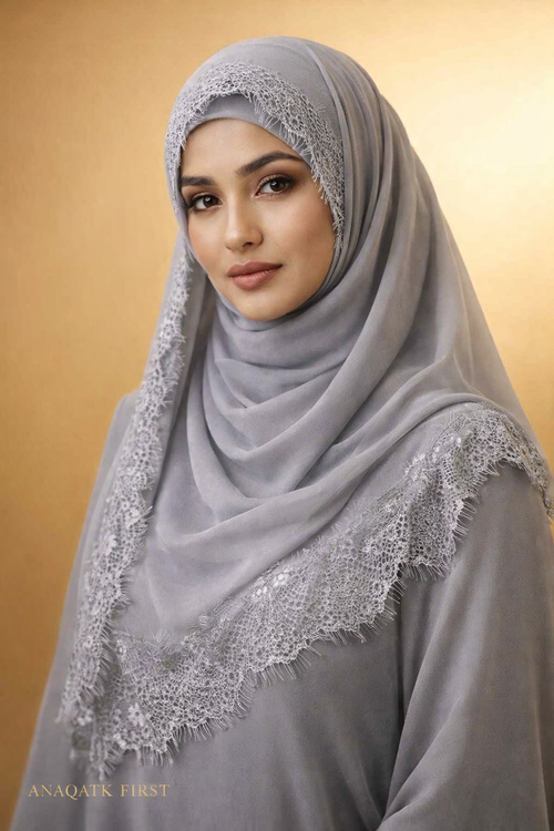Dantal — The Lace | دانتال | Pearl Chiffon Lace Hijab