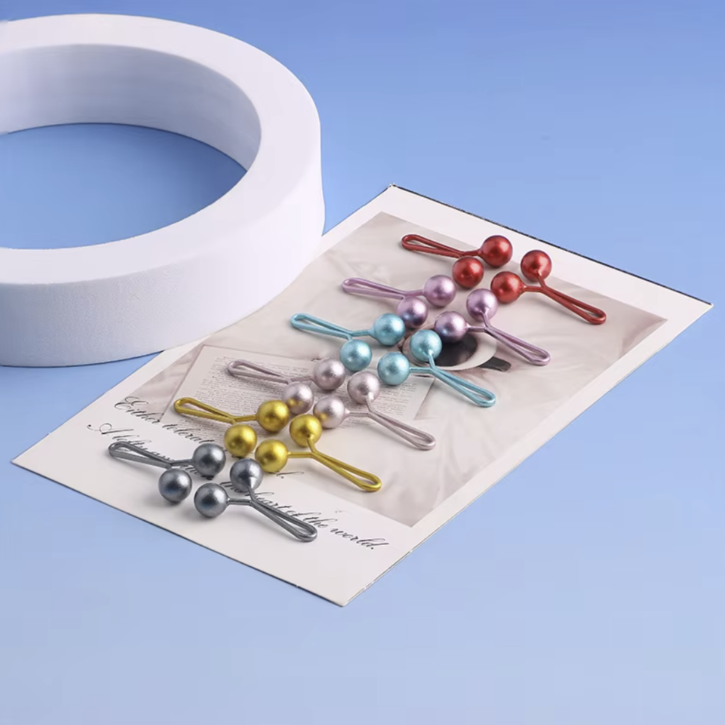 Jumana — The Pearl | Beaded Hijab Pin & Scarf Clip Set