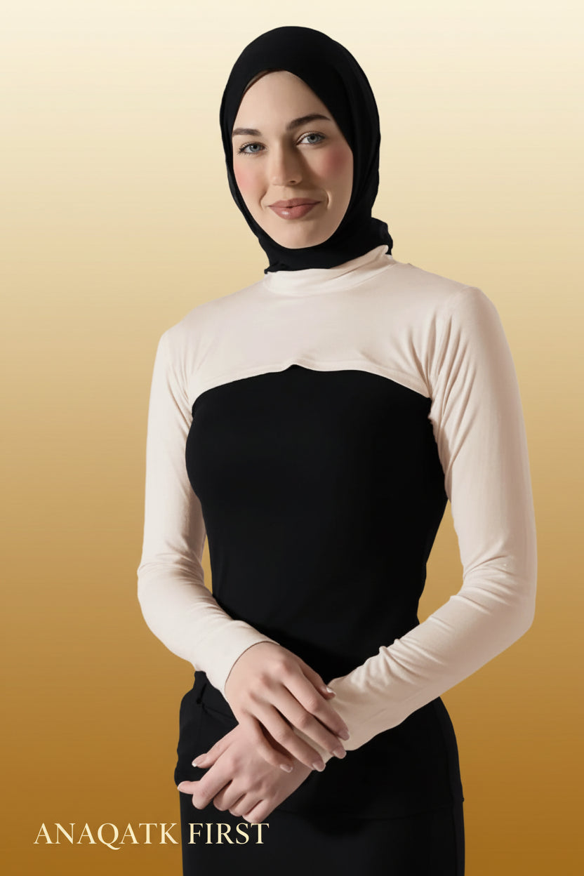 Takmila Sleeve & Collar Set - Blush