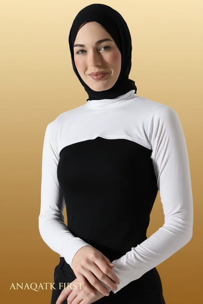 Takmila Sleeve & Collar Set - White